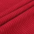 thumbnail image 4 of PiccoCasa Decorative Throw Pillow Cover Corduroy Corn Striped Cushion Cover, Red 26" x 26", 4 of 6