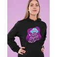 thumbnail image 2 of You Are My Favorite Human Quote Hoodie Women -Image by Shutterstock, Female 3X-Large, 2 of 4