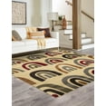 thumbnail image 5 of Unique Loom Cafe Collection Area Rug - Altissio (10' Square Cream/Brown), 5 of 13