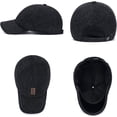 thumbnail image 5 of Winter Baseball Cap for Men, Adjustable Warm Outdoor Sport Golf Cap Hats Dad Caps Earflaps Thicken 55-60CM, 5 of 10