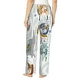 thumbnail image 3 of Naloa Cute Colorful Animal Print Women’s Ultra-Soft Comfy Pajama Lounge Pants with Pockets & Drawstring, 3 of 8