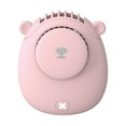 thumbnail image 2 of Needhep Quiet Rechargeable Mini Table Fan,Small Modern Fan, Office Desk Fans Small Quiet, Small Desk Fan Quiet, Small Fans for Bedroom Quiet (Pink), 2 of 6