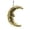 B, variant on Disco Moon Shaped Glass Hanging Gold For Disco Party Festival And Wedding Party Christmas Garland Beads for Long Christmas Decorations Alien Stained Glass Christmas Candy Garland Beads Curtain Clear