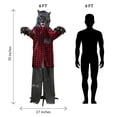 thumbnail image 5 of 5Ft Standing Werewolf Large Halloween Decorations Outdoor Scary Decorations Halloween Motion Activated Werewolf with LED Eyes & Sound, 5 of 7