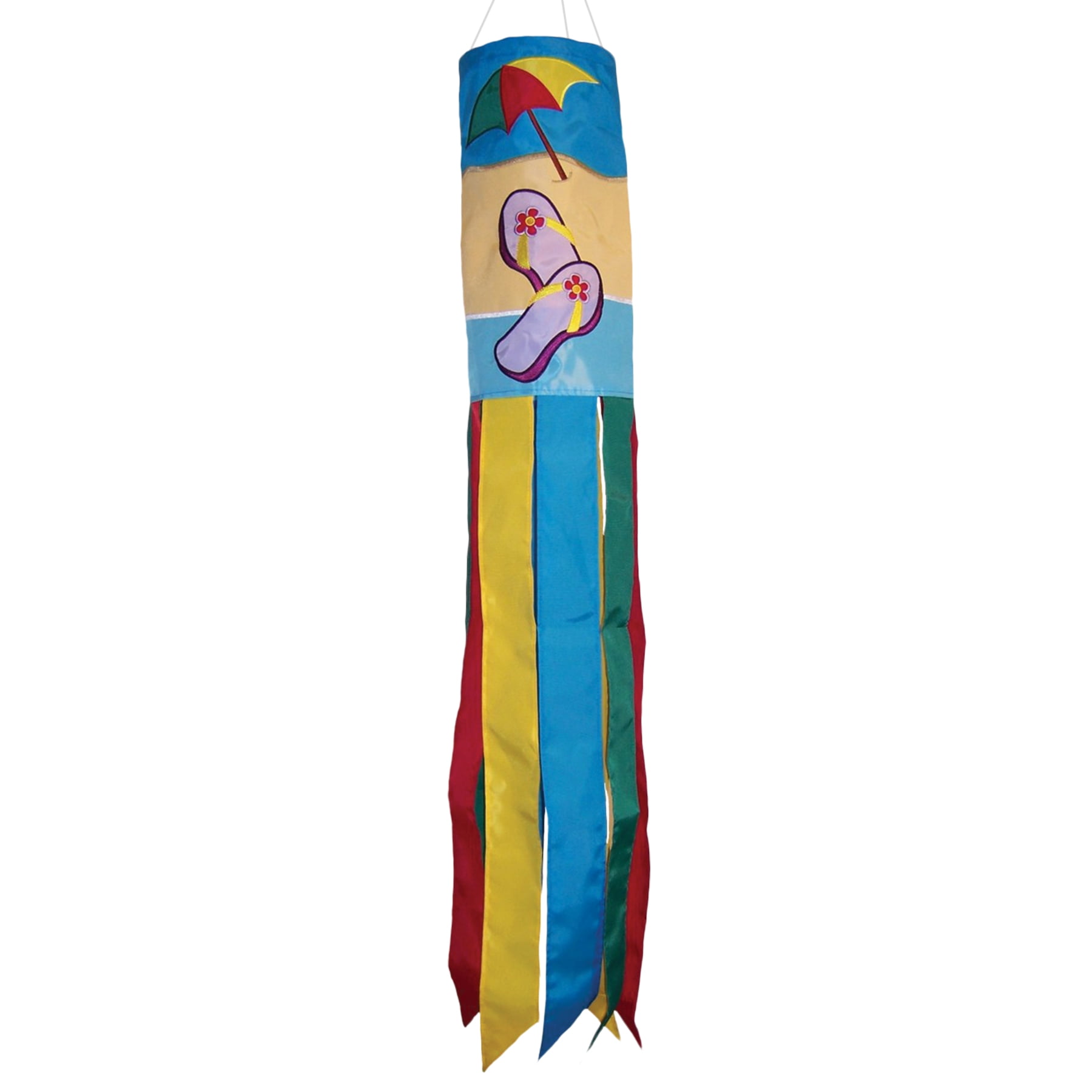 In the Breeze 4162 — Beach Scene Windsock, 40Inch — Fun, Colorful