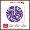 thumbnail image 3 of KLL Skull mushroom rainbow Christmas Tree Skirt 30" ,Party Decorations Farmhouse for Christmas Decorations Holiday Party, 3 of 6