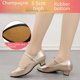 thumbnail image 3 of Zapatos de baile de suela blanda de color champán de 3,5 cm, zapatos de baile de salto social cuadrados estándar, 3 of 5