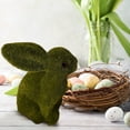 thumbnail image 6 of Kokovifyves Easter Decorations for The Home Clearance Grass Easter Furry Flocked Bunny Miniatures Standing Moss Garden, 6 of 9