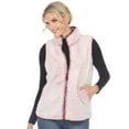 thumbnail image 1 of White Mark Women's Zip Up Sherpa Vest, 1 of 6