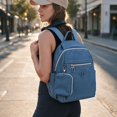thumbnail image 5 of BadPiggies Casual Small Backpack Waterproof Nylon Purse Lightweight Travel Bag Daypack for Women, 5 of 6