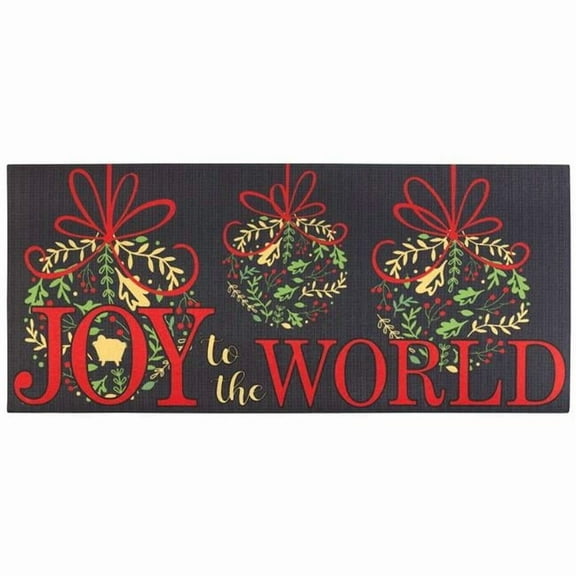 Magnolia Gardens DM011696 9.75 x 21.875 in. Joy to The World Insert Doormat