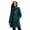 Emerald Green, variant on Women's Plus Size Hooded Toggle Wool Coat