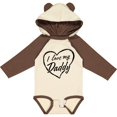 thumbnail image 3 of Inktastic I Love My Daddy in Black Chalk Heart Boys or Girls Long Sleeve Baby Bodysuit, 3 of 5