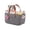 #1-Medium Grey, variant on Wine Cooler Bag 6 Bottle Wine Bag With Divider Travel Insulated Wine Carrying Case Cooler Tote Bag With Handle Great for Picnic Beach