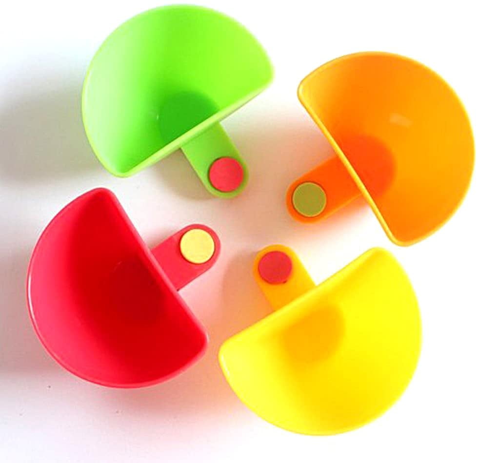 Set of 4 Dip Bowl Party Ware Sugar Luck Love Colorful Table Bowls Clip-on Dip Holders Dip Clip Bowl Holder Vinegar Spices Salt For Tomato Sauce 