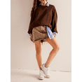 thumbnail image 4 of ZAXARRA Women Sweatshirts, Long Sleeve Crew Neck Solid Loose Hoodie Pullover Casual Tops, 4 of 9