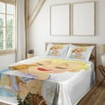 thumbnail image 2 of Ambesonne Astrology Fitted & Top Sheet Set with Shams, Aquarius Zodiac, Multicolor, 2 of 5