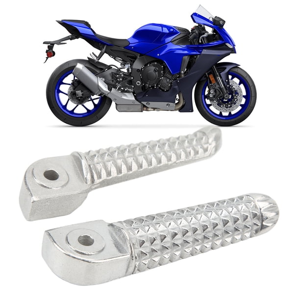 Reposapiés Moto Kawasaki Yamaha Pedales De Aluminio Para Motocicleta Aramox - 2 Unidades, Plegables 90°, 8 Mm - Universal Pedales Motocicleta Aluminio