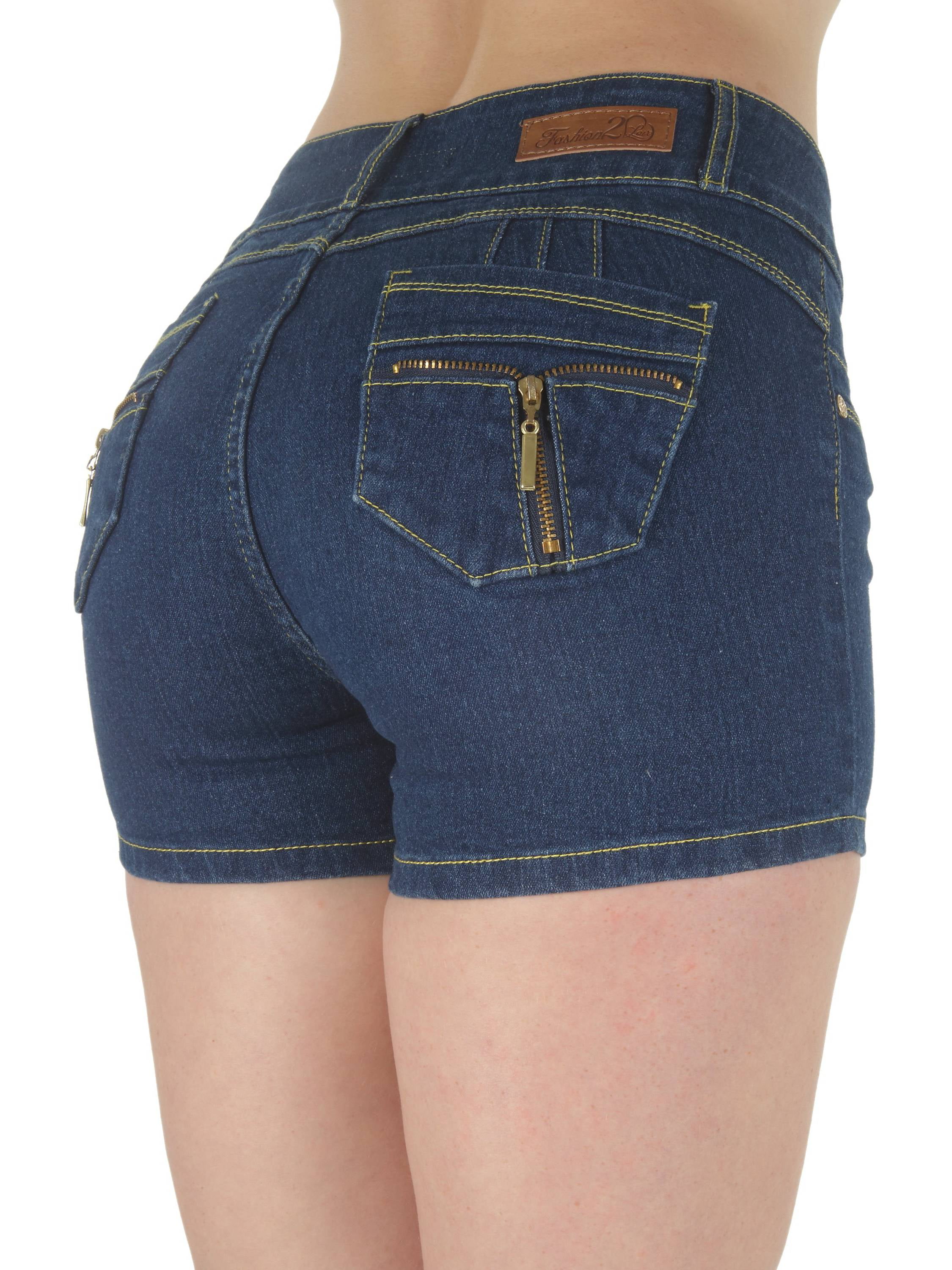 butt lift jean shorts