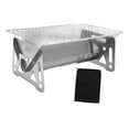 thumbnail image 3 of Parrilla de camping plegable, desmontable, resistente, para uso en exteriores, con accesorios, resistente, multiusos, portátil, con bolsa de, 3 of 8