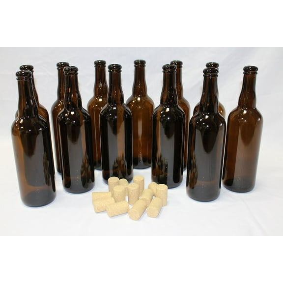 Belgian Beer Bottles (750 ml) With 30 Beer Corks
