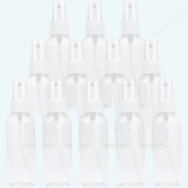 12 Pack 2 oz Fine Mist Spray Bottles, Transparent Plastic, Refillable