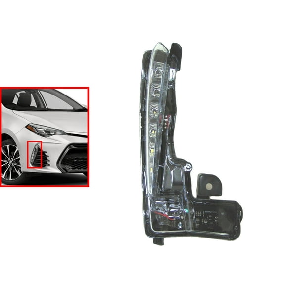 2017 2018 2019 Compatible With Toyota Corolla SE XSE Front Bumper Fog Daytime Running Light Lamp Right Passenger Side