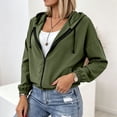 thumbnail image 6 of PBFRDSJ Women's Lightweight Rain Jacket Comfortable Stretch Hooded Zip Up Jacket with Pockets for Hiking Travel Outdoor Sizes S-2XL, 6 of 9