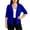 Blue-cardigan for women, variant on Plus Size Cardigans for Women 3/4 Sleeve Open Front Cropped Cardigan Lightweight Bolero Shrugs