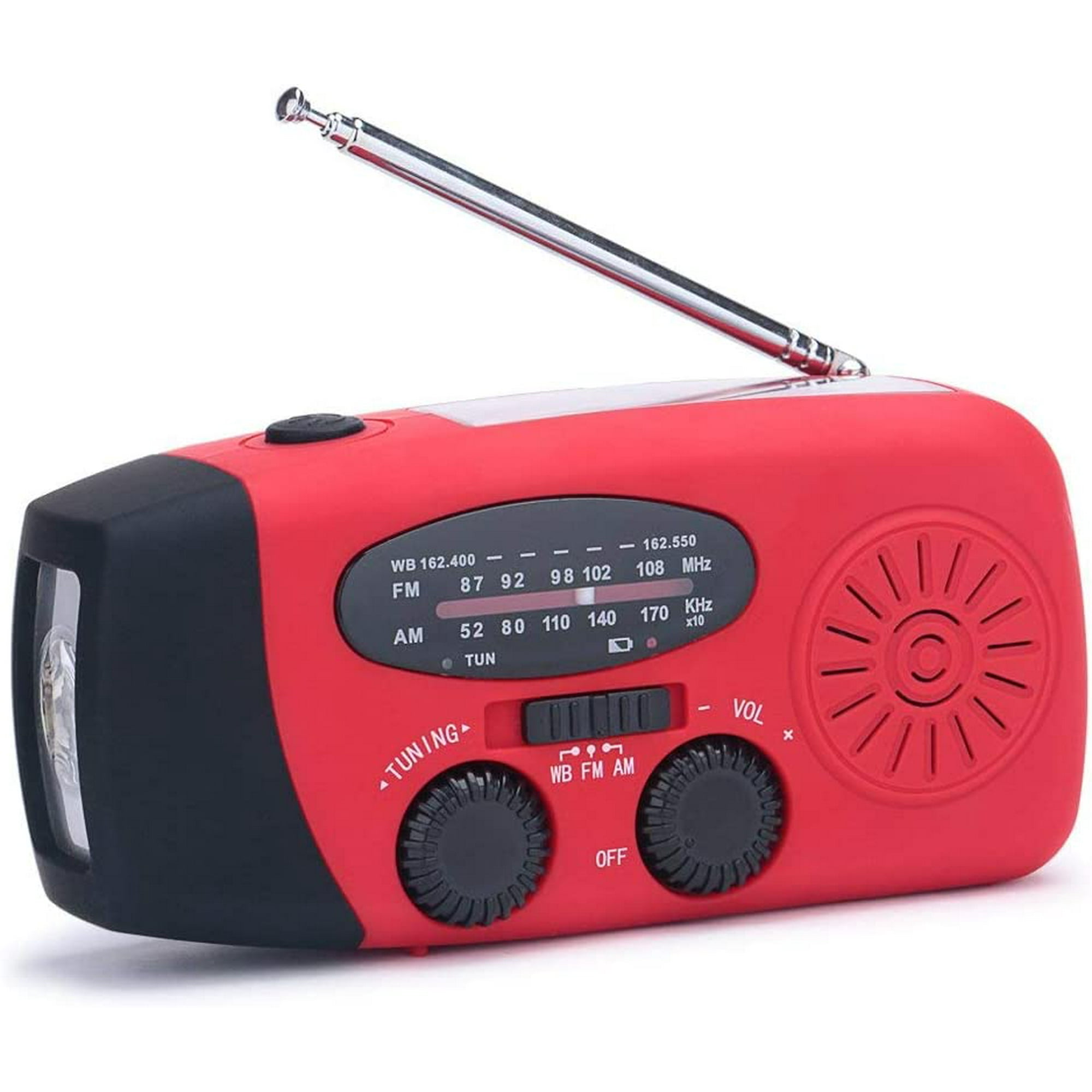 Radio LIFEGEAR Dynamo AM/FM/Météo Avec Lampe Torche, Sirène Et Chargeur De Téléphone - Jaune