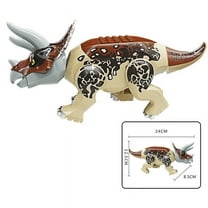 Triceratops 6 inch Tall Building Block Dinosaur