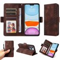 thumbnail image 1 of Funda GANGXUN para iPhone 12 Pro con diseño acolchado elegante, cuero PU, protección total y ajuste preciso, 1 of 5