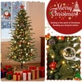 thumbnail image 6 of CazToi 7.5ft Pre-Lit Artificial Slim Christmas Tree with LED Lights Aspen Fir Design, 6 of 12