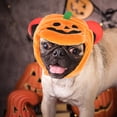 thumbnail image 4 of HEATSHAKING 1Set Orange Knitting Wool Pumpkin Shaped Hat for Pet Cat Photo Prop, 4 of 6