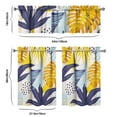 thumbnail image 6 of Hawaiian Tropics Kitchen Curtains Set 27.5x36in Polyester Valance and Tier Panels, Floral Leaves Window Curtains for Beach House or Summer Themed Kitchen Decor, 6 of 6