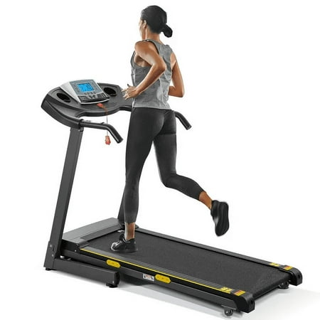 Treadmill with Incline Folding with 12-Level Automatic Incline 2.5hp Power 8.5mhp Speed Running Machine 15 Preset Training Program Electric Treadmill for Home Use