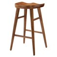 thumbnail image 5 of Counter Stool Chair, Set of 2, Walnut, Wood, Bar Pub Cafe Bistro Dining Kitchen Hospitality Restaurant, Modern Contemporary HB36676, 5 of 10