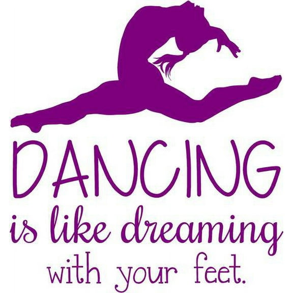 Vinyl Wall Decal: Dancing Decorative Wall Decals | Girl's Dance Sticker 20"x18" [Dance2]