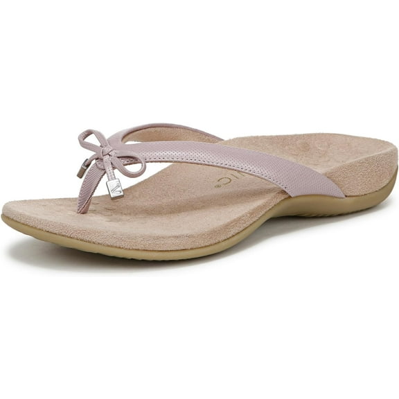 Vionic Women's Bella Toe Post Sandals Magnolia Leather Sandals