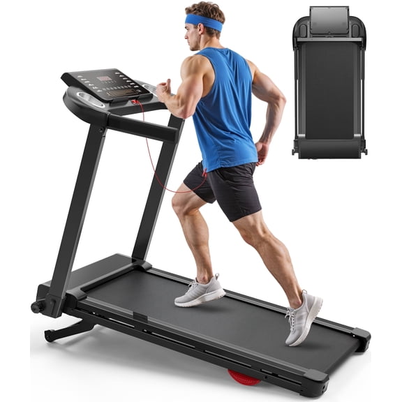 CIIHI Treadmill with 18% Auto Incline - Foldable Treadmill for Home Small