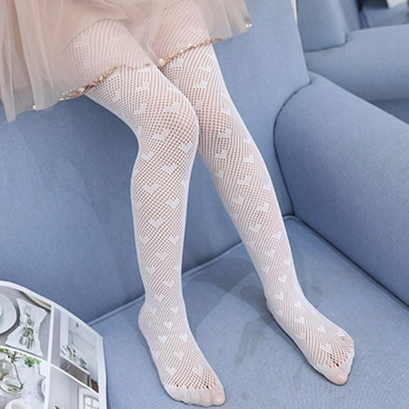 

Kids Accessories Elasticity Summer Socks Girl Gift Mesh Pantyhose Girls Stocking Children s Tights Soft Hosiery WHITE M