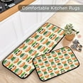 thumbnail image 5 of GZHJMY Funny Leprechuan Shamrock Clover Leaves Irish Hat Kitchen Rugs Door Mat 2PCS,Carpet Front Entrance Non-Slip Relieve Fatigue Washable Floor Mat for St. Patrick's Day, 5 of 7