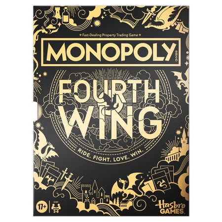 Monopoly Fourth Wing Edition Board Game, Officially Licensed Game for Ages 17+