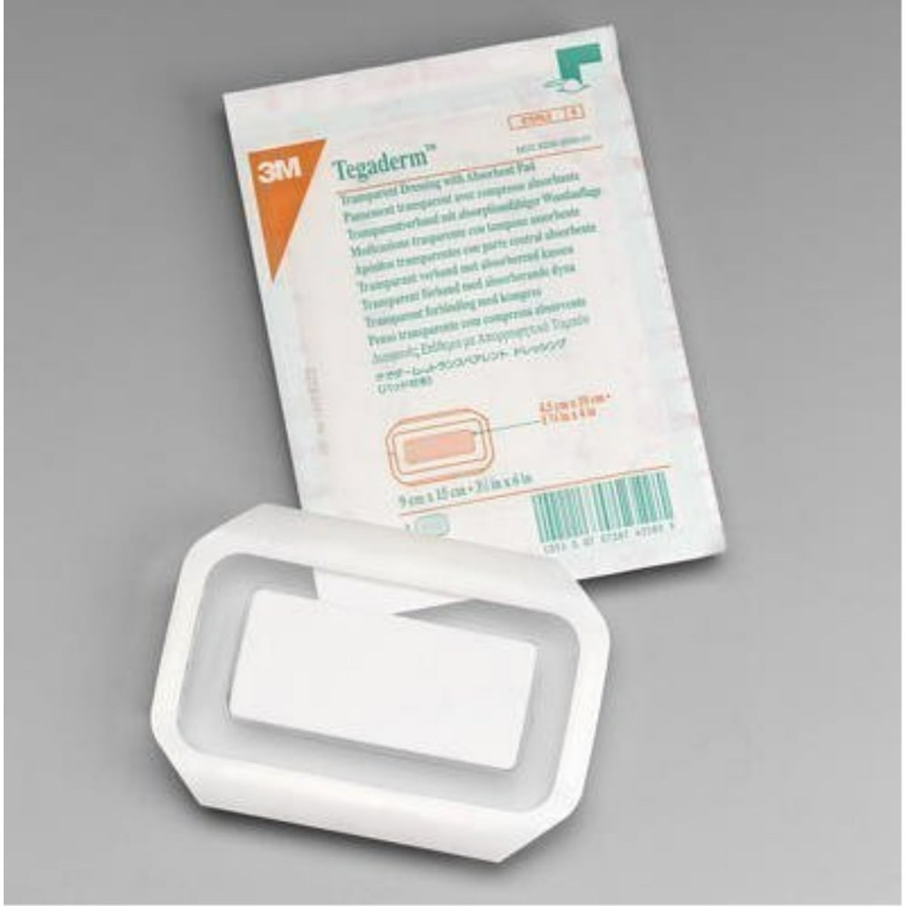 3m tegaderm +pad transparent dressing with absorbent pad 2 3/8" x 4