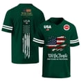 thumbnail image 3 of Evdexr 250th Anniversary Usa Graphic Tees for Men Short Sleeve Crew Neck Independence Day Shirts Usa Flag American Flag Summer 4th July T Shirt Dark Green L, 3 of 5