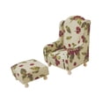 thumbnail image 4 of Conjunto de muebles para casa de muñecas, accesorios para fotos, mini sofá otomano vintage, regalos de cumpleaños, decoración, modelos de muebles para Beige, 4 of 8