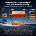 thumbnail image 4 of Inversor Junbpaw de 2080 W, onda sinusoidal pura, 12 V DC a 110 V/120 V AC, 4 of 9