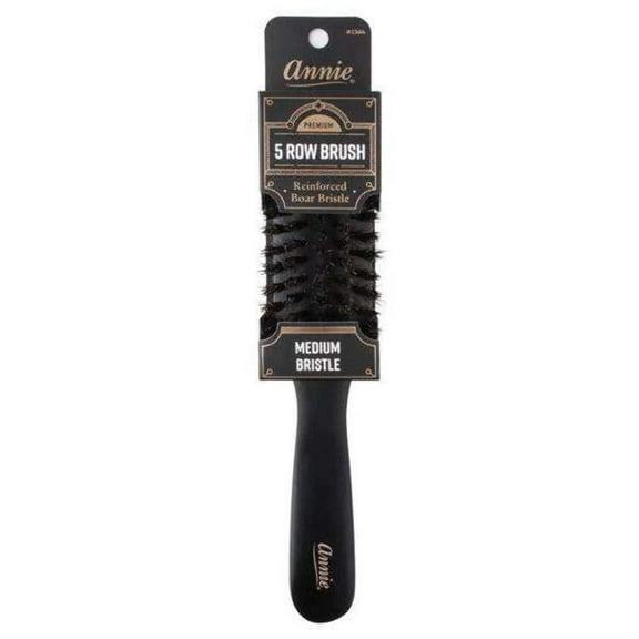 ANNIE PREMIUM MEDIUM 5 ROW BRUSH - BLACK MATTE [02384]
