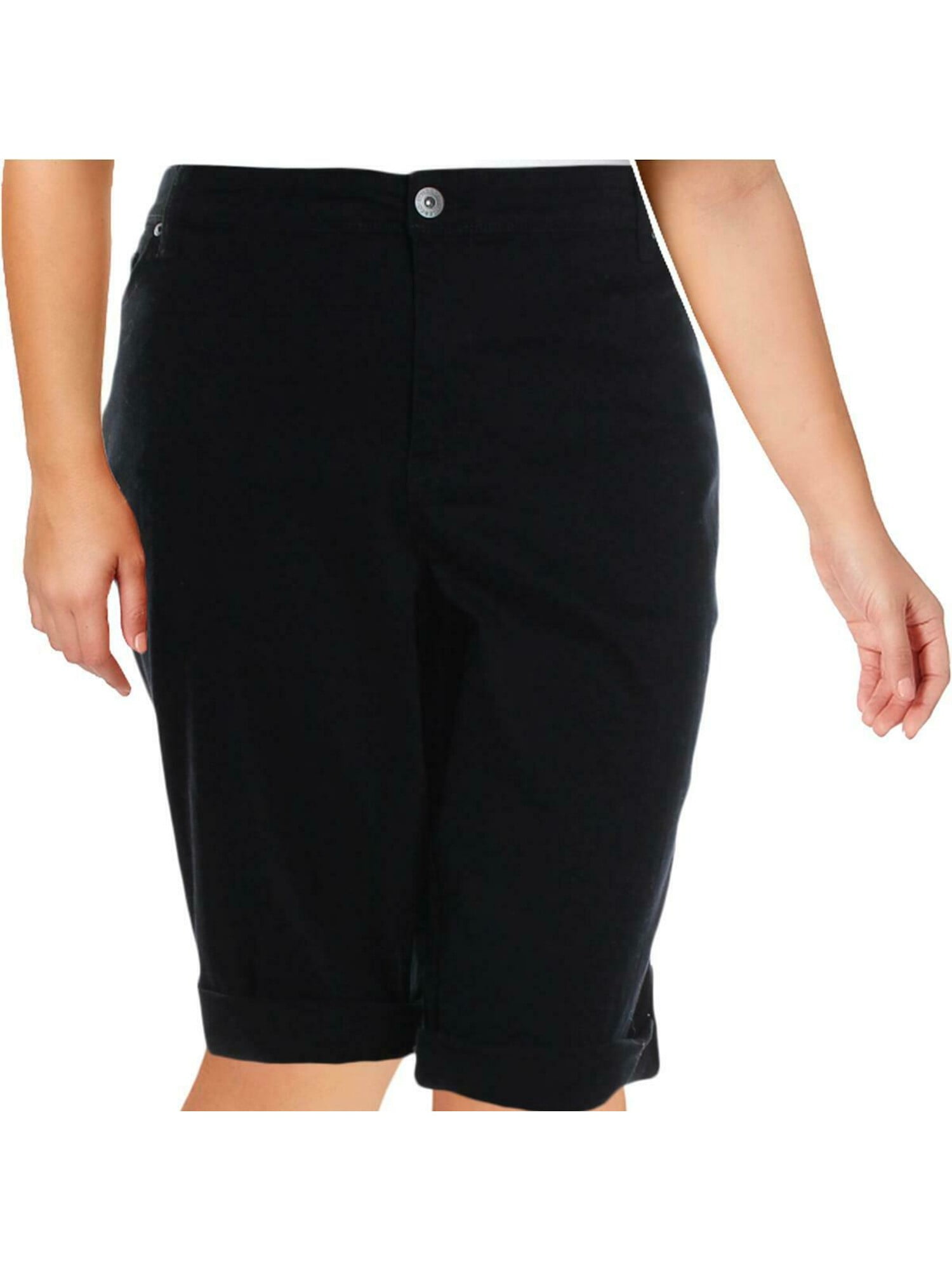 STYLE & COMPANY Womens Black Shorts Size 24W