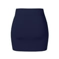 thumbnail image 4 of Women Fashion Solid SKirt Elastic Waist Slim Short Skirt Raffia Table Skirt Casual Skirts for Women Skirt Overalls plus Size Skirts Hoop Skirt Belly Fringe Skirt Womens Jean Skirt Scrub Skirts Poodle, 4 of 6